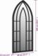 vidaXL vidaXL Lustro ogrodowe, czarne, 100x45 cm, żelazne 6