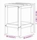 vidaXL vidaXL Stolik ogrodowy Adirondack, biały, 38x38x46 cm, HDPE 5