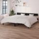 vidaXL 810166 Bed Frame Black Solid Wood Pine 180x200 cm 6FT Super King 1