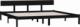 vidaXL 810166 Bed Frame Black Solid Wood Pine 180x200 cm 6FT Super King 3