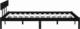 vidaXL 810166 Bed Frame Black Solid Wood Pine 180x200 cm 6FT Super King 5