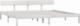 vidaXL 810163 Bed Frame White Solid Wood Pine 180x200 cm 6FT Super King 3