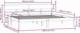 vidaXL 810163 Bed Frame White Solid Wood Pine 180x200 cm 6FT Super King 9