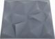 vidaXL vidaXL Panele ścienne 3D, 12 szt., 50x50 cm, szary diament, 3 m 4