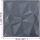 vidaXL vidaXL Panele ścienne 3D, 12 szt., 50x50 cm, szary diament, 3 m 6