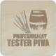 Koszulkowy Profesjonalny tester piwa - komplet podkładek pod kubek z grawerem 1