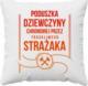 Koszulkowy Poduszka dziewczyny chronionej przez troskliwego strażaka 1