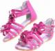 Pantofelek24 Wygodne sandały dziewczęce Fuksja /G4-2 11730 T196/ 32 2
