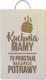 Deska do krojenia Koszulkowy z rączką drewniana 1