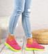 Pantofelek24 Damskie buty sportowe trampki Fuksja /F5-3 4334 S171/ 40 3