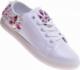 Pantofelek24 Modne damskie trampki z kamieniami Białe /D1-3 10846 T128/ 36 2