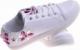 Pantofelek24 Modne damskie trampki z kamieniami Białe /D1-3 10846 T128/ 36 7
