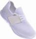 Pantofelek24 Lekkie męskie buty sportowe Białe /A10-3 11853 T294/ 41 1
