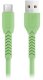 Kabel USB Techonic USB-A - USB-C 1 m Zielony (8_2257946) 1