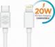 Kabel USB Techonic TelForceOne Forever kabel USB-C - Lightning 1,0 m 3A biały 1