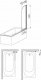 Parawan nawannowy KFA MODERN 1 PARAWAN NAWANNOWY 67/140 CZARNE/CZYSTE // KNA.F170-06940P 1
