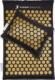 4yourhealth 4YH Mata do akupresury z kolcami + poduszka EKO czarno - złota 72cm x 42cm 1