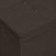 vidaXL vidaXL Składana ławka ze schowkiem, ciemnobrązowa, sztuczny len 6