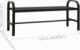 vidaXL vidaXL Ławka ogrodowa, 124,5 cm, stal i WPC, czarna 5