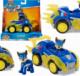 Spin Master Psi Patrol Chase figurka + pojazd deluxe Mighty Pups Kosmopieski 1