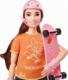 Lalka Barbie Barbie Barbie Olimpijka Skateboarding Tokyo 2020 + Ubranko dla lalki Puma żółte 6