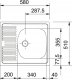 Zlewozmywak Franke ZLEW ETL 610-58 58X51 1K+KR.OC LEN FRANKE 101.0067.212 // ZL.FRA.ETL610-58 2