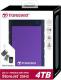 Dysk zewnętrzny HDD Transcend 25H3 4TB Czarno-fioletowy (TS4TSJ25H3P) 1