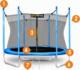 Trampolina ogrodowa SunActive TR 12FT-2 z siatką wewnętrzną 12 FT 374 cm 3