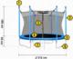 Trampolina ogrodowa SunActive TR 10FT-2 z siatką wewnętrzną 10 FT 312 cm 8
