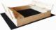 SunWood Piaskownica drewniana zamykana 120x120 3