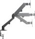 Neomounts Uchwyt biurkowy na 2 monitory 17" - 27" (DS70-700BL2) 6