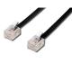 Kabel telefoniczny 4-żyłowy, RJ11 2m, czarny 1