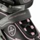Rolki Nils Extreme NA11008 rekreacyjne regulowane czarne r. 31-34 7