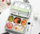 Gold Start Duży lunchbox, zielony, ze sztućcami ze szczelnym pojemnikiem na zupę 1