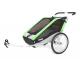 Wózek Thule Chariot Cheetah 2, podwójna przyczepka rowerowa dla dziecka - zielona 1