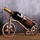 Gold Start Stojak na wino rower retro 3