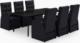vidaXL vidaXL 7-częściowy zestaw mebli ogrodowych z poduszkami, czarny 2