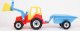 CHOIŃSKI Traktor z łyżką i przyczepą z klockami mix 3