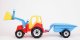 CHOIŃSKI Traktor z łyżką i przyczepą z klockami mix 7