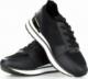 Estetino Sneakersy tekstylne sportowe z lustrzaną wstawką czarne-37 5