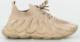 Estetino Sneakersy na koturnie tekstylne wiązane khaki-38 1