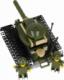ALLEBLOX Klocki Militaria 3w1 Czołg 188 elementów Alleblox AB3032 4