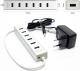 HUB USB Unitek Aluminiowy 7x USB 2.0 + zasilacz (Y-2183) 7