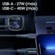 Ładowarka Usams USAMS Ład. sam. C29 72W USB-A/USB-C Fast Charge jasno złoty/light gold CC155CC01 (US-CC155) 3