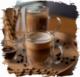 Florina Zestaw 6 sztuk Szklanki termiczne z uchem double wall Florina Malachit  400 ml 1