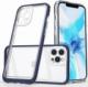 Hurtel Clear 3in1 etui do iPhone 12 Pro żelowy pokrowiec z ramką niebieski 1