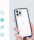 Hurtel Clear 3in1 etui do iPhone 12 Pro żelowy pokrowiec z ramką niebieski 1