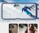 Hurtel Clear 3in1 etui do Samsung Galaxy A22 5G żelowy pokrowiec z ramką niebieski 3