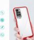 Hurtel Clear 3in1 etui do Xiaomi Redmi 10 żelowy pokrowiec z ramką czerwony 1