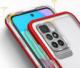 Hurtel Clear 3in1 etui do Xiaomi Redmi 10 żelowy pokrowiec z ramką czerwony 3